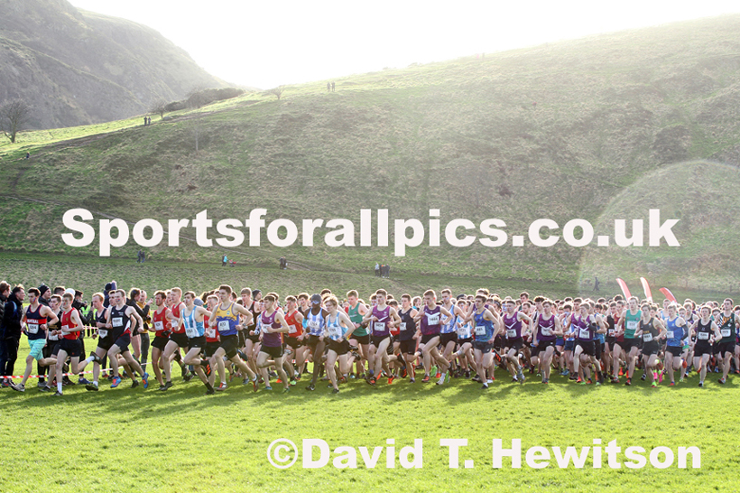 Mens short race  2020 BUCS Cross Country Champs., Edinburgh.  Photo: David T. Hewitson/Sports for All Pics